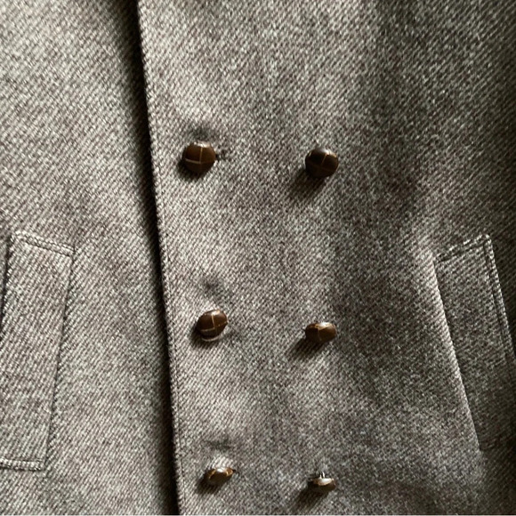 Croydon 66 Made in Italy 100% wool double breasted trench jacket Sz 42 - Picture 8 of 14